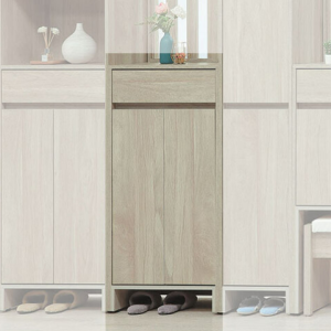 C498-3 依夏淺橡2尺鞋櫃 ⊙附活動隔板三片