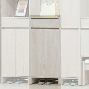 C498-11 依夏淺白2尺鞋櫃 ⊙附活動隔板三片