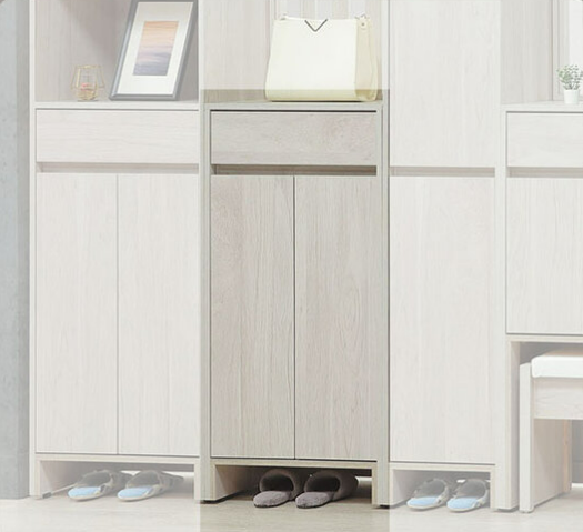 C498-11 依夏淺白2尺鞋櫃 ⊙附活動隔板三片