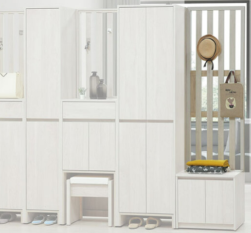 C498-15 依夏淺白高屏風