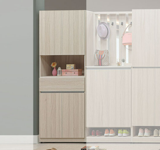 C501-1 夏禾白榆木3*6尺中空一抽鞋櫃