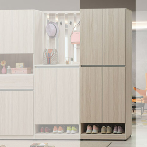 C501-4 夏禾白榆木3*6四門鞋櫃