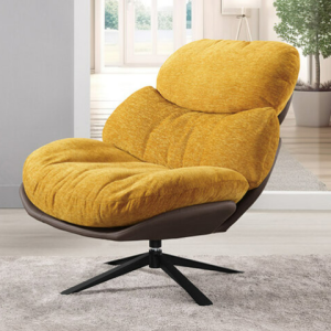 A1392-2 倫納德旋轉休閒椅 土黃色 坐高44公分