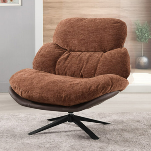 A1392-3 倫納德旋轉休閒椅 咖啡色坐高44公分