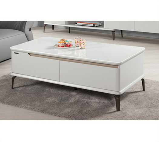 A1414-2 曼西尼4.2尺玻璃大茶几 桌面4mm強化玻璃  ⊙雙邊造型.雙邊使用