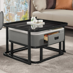 A1424-5 貝娜組合茶几 全組 大桌面4mm強化玻璃小桌面9mm岩板