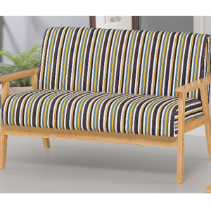 G537-10 條紋休閒小沙發-2人座