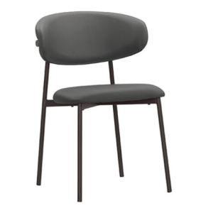 A1876-12 哈倫餐椅 皮 五金腳 坐高48公分