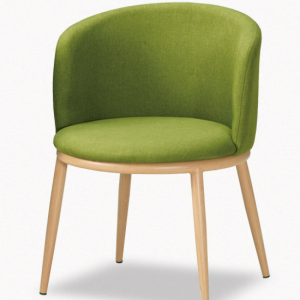 A1872-7 美諾瑪餐椅 綠色布 五金腳 (坐高44公分)
