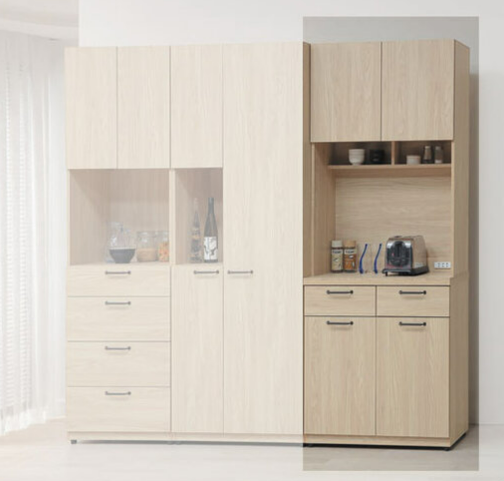 E363-6 莉維亞2.7尺餐櫃 全組