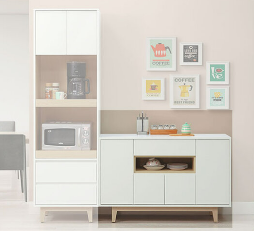 E365-2 羅威4尺木面餐櫃下座 不含岩板