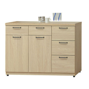 E363-9 2574莉維亞4尺餐櫃下座⊙門內附1片活動隔板(可調整)