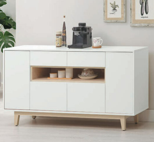 E365-3羅威5尺木面餐櫃 下座  不含岩板