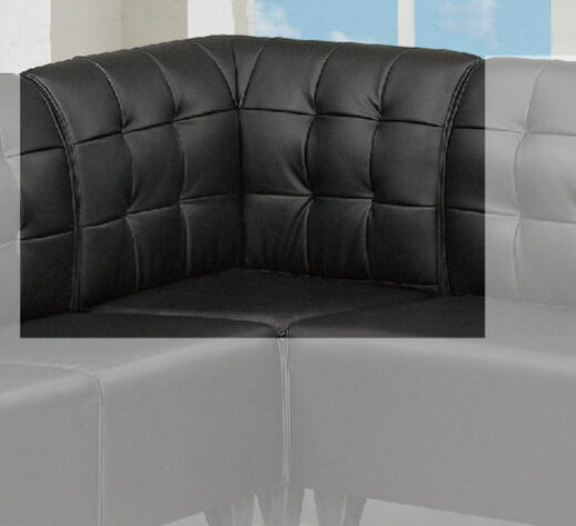 G539-4 2092 黑皮角椅