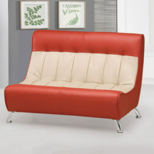 H428-5 956紅白雙人小沙發