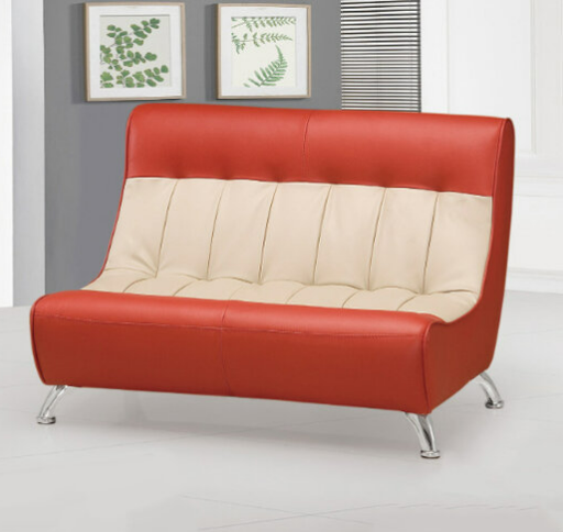 H428-5 956紅白雙人小沙發