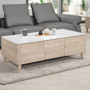 A1441-1 丹尼爾4.3尺岩板四抽大茶几