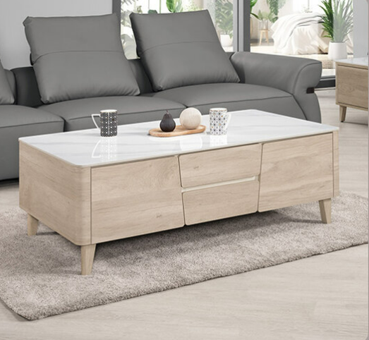 A1441-1 丹尼爾4.3尺岩板四抽大茶几