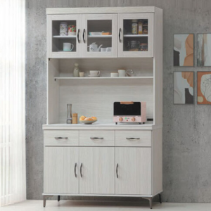 E367-3 艾馬特4尺餐櫃 岩板/全組