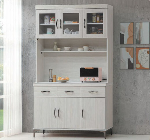 E367-3 艾馬特4尺餐櫃 岩板/全組