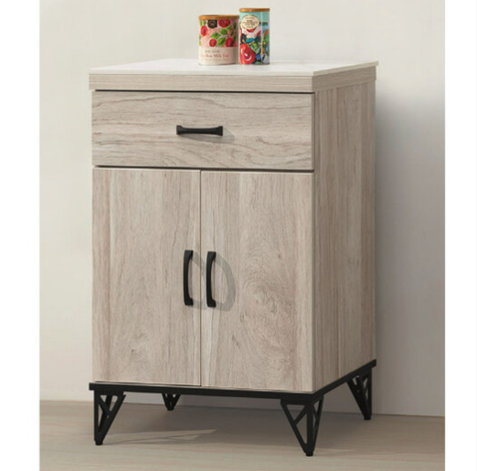 E368-4 白金2尺收納岩板石餐櫃