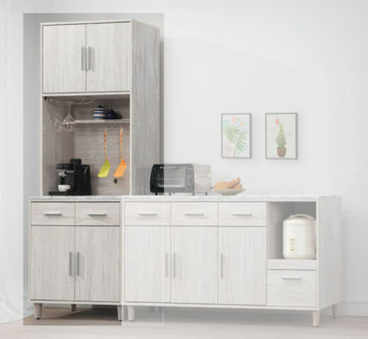 E357-7 迪奧2.7尺餐櫃 雙門/全組