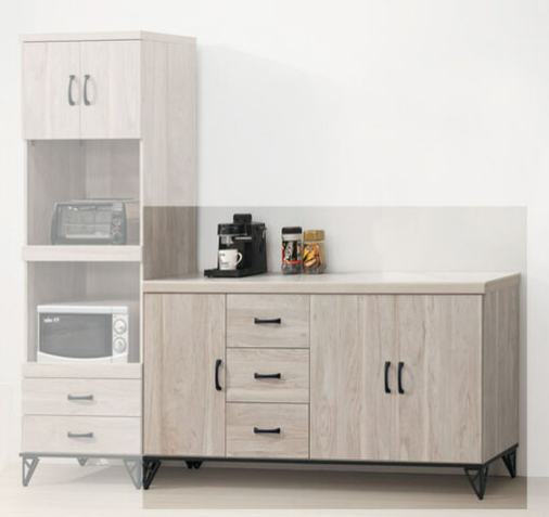 E368-2 白金5.3尺餐櫃岩板石