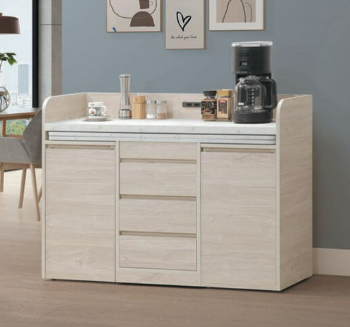 E333-6 喬伊詩3.5尺二件式移動餐櫃