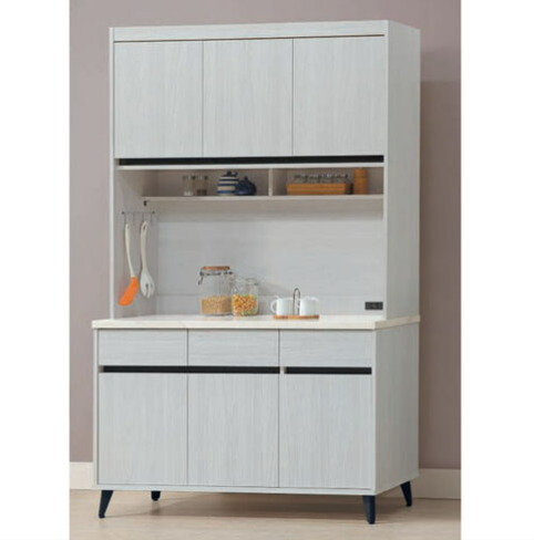 E369-6 4尺碗碟櫃 全組 ⊙隔板2大片2小片