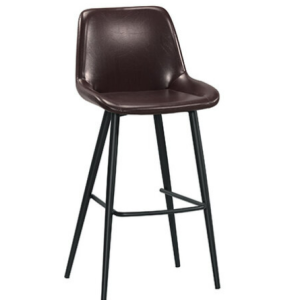 A1883-10 格里夫吧椅 棕色皮 坐高73.5公分