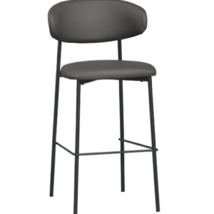 A1883-8 納特吧椅 高 灰色皮 坐高75公分