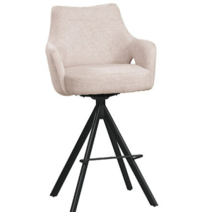 A1883-2 強尼吧椅 高 米色布 坐高75.5公分 ⊙可180度旋轉