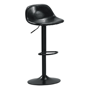 A1888-9 波特升降吧椅 黑色皮 坐高58~79公分
