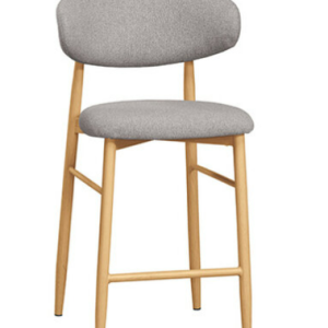 A1884-6 奈德吧椅 中 灰色布 五金腳 坐高65公分