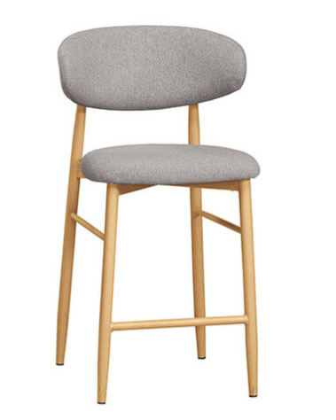 A1884-6 奈德吧椅 中 灰色布 五金腳 坐高65公分