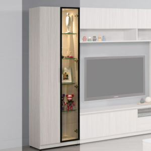 A1471-2 丹尼斯2尺鋁門展示櫃 右玻璃 ⊙附活動隔板4片