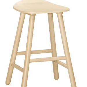 A1882-10 托貝吧椅 板 實木 洗白色 坐高61公分