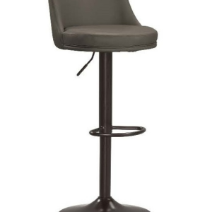 A1888-2 艾德嘉升降吧椅 灰色皮 坐高61~82cm