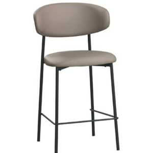 A1884-7 納特餐椅 中 米色皮 坐高65公分