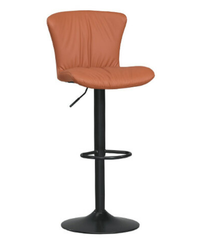 A1888-3 雪莉升降吧椅 橘色皮 坐高61~82.5公分