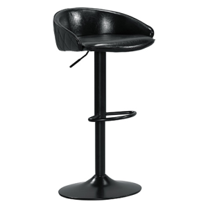 A1887-7 皮爾曼升降吧椅 黑色皮 坐高58~78公分