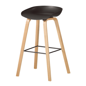 A1886-5 伊絲吧椅 高 黑 實木 坐高73.5公分