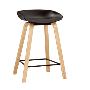 A1886-7 伊絲吧椅 中 實木 黑 坐高60.5公分