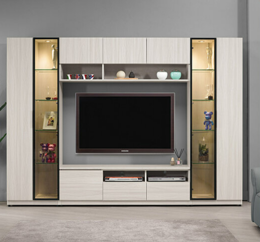 A1472-1 丹尼斯9尺組合電視櫃 全組 ⊙附活動隔板8片