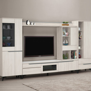 A1473-1 羅恩10.6尺組合電視櫃 全組 ⊙附活動隔板14片、 ⊙桌面12mm岩板