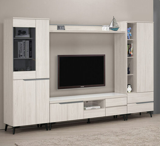 A1474-1 羅恩9尺組合電視櫃 全組 ⊙附活動隔板11片、 ⊙桌面12mm岩板