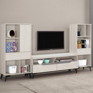 A1475-1 羅恩7.5尺組合電視櫃 全組 ⊙附活動隔板2片、 ⊙桌面12mm岩板