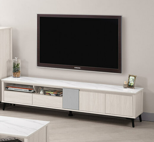 A1477-3 喬倫斯6.6尺岩板長櫃 ⊙桌面12mm岩板