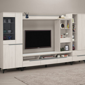 A1473-2 羅恩10尺組合電視櫃 全組 ⊙附活動隔板11片、 ⊙桌面12mm岩板