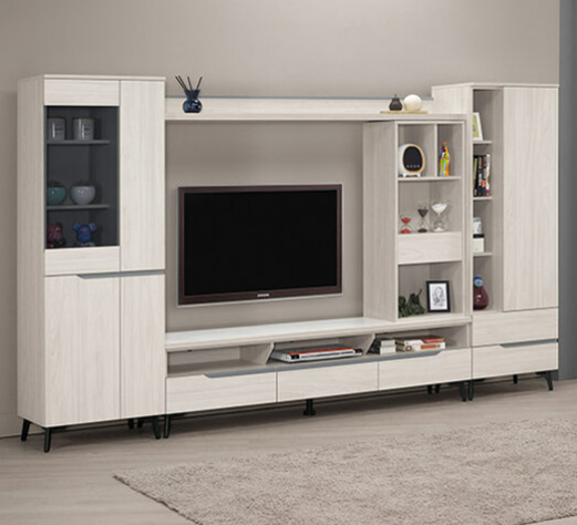 A1473-2 羅恩10尺組合電視櫃 全組 ⊙附活動隔板11片、 ⊙桌面12mm岩板